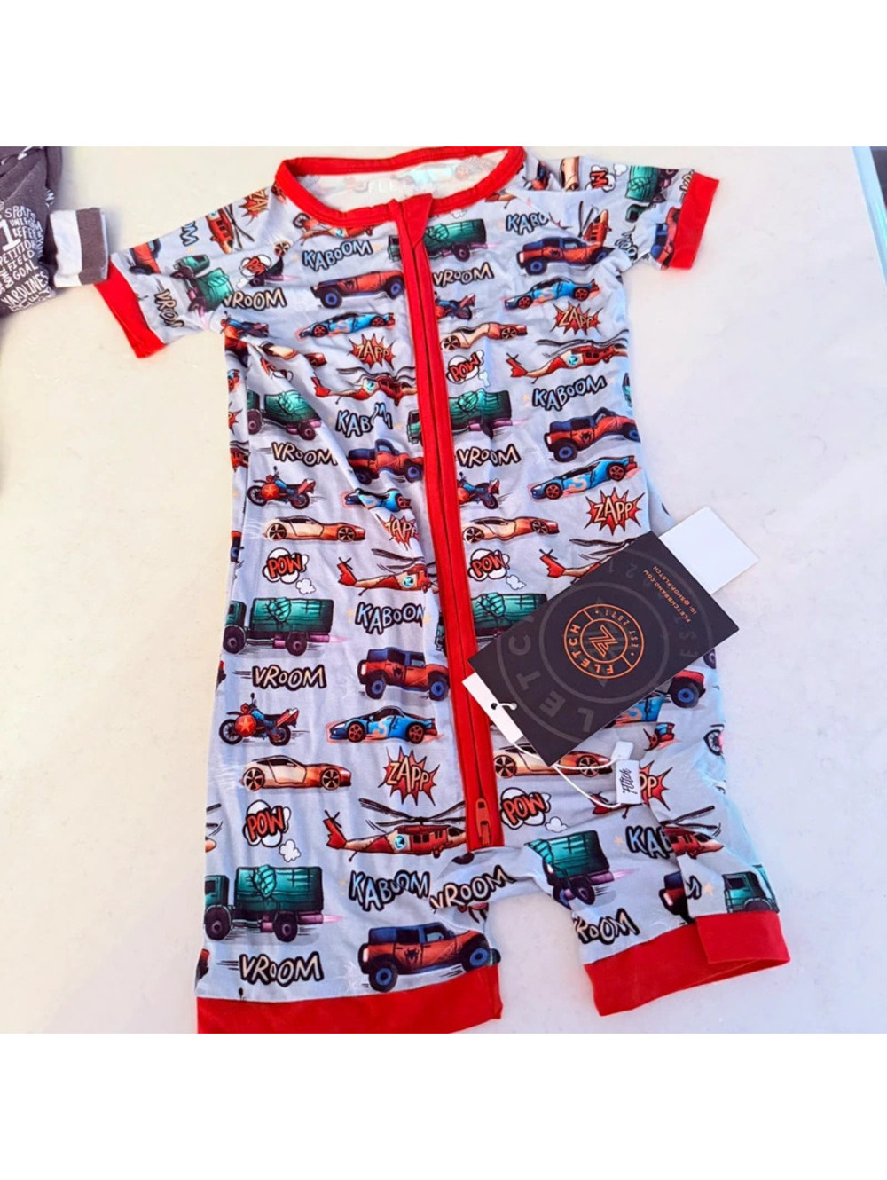 Fletch superhero cars bamboo shortie